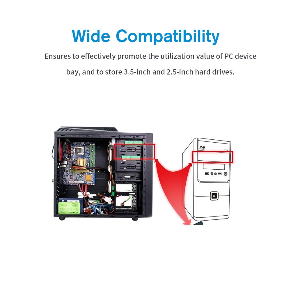 Giá đỡ Olmaster MR-8801 phù hợp với ổ cứng 3.5 "HDD / 2.5" HDD / SSD