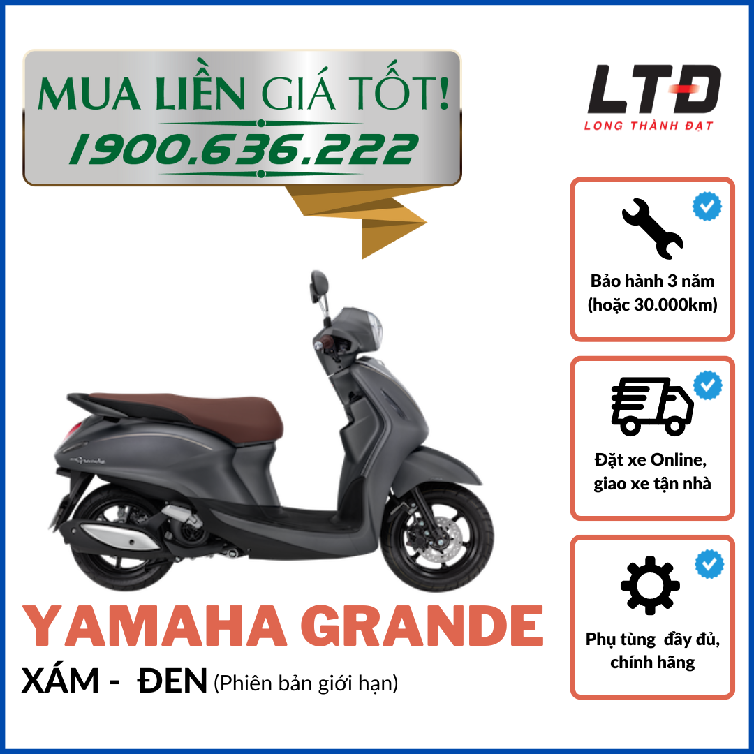 [HCM]-[TRẢ GÓP 0%] Yamaha Grande hoàn toàn mới - Bản giới hạn (Đủ màu)