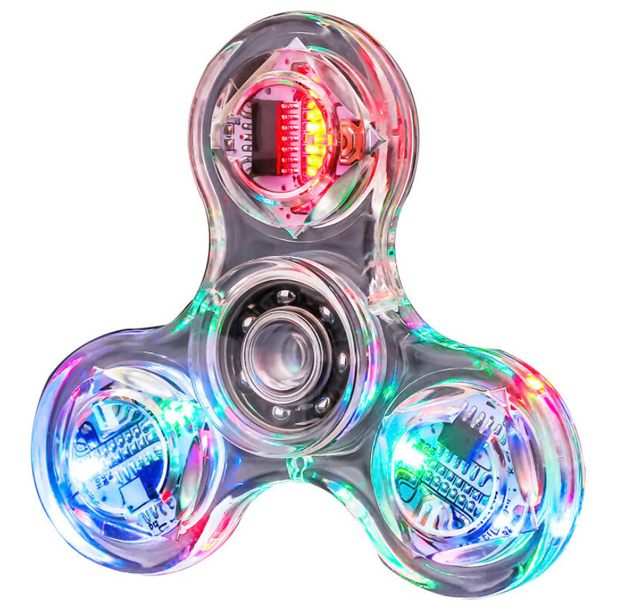 Con Quay Spinner Màu Hand Fidget 3 Cánh Nhựa  Kỳ Diệu Bộ Đồ Chơi Đèn Led Phát Sáng Xả Stress Bằng Nhựa ABS Cho Mọi Lứa Tuổi BAFABY Đa Màu