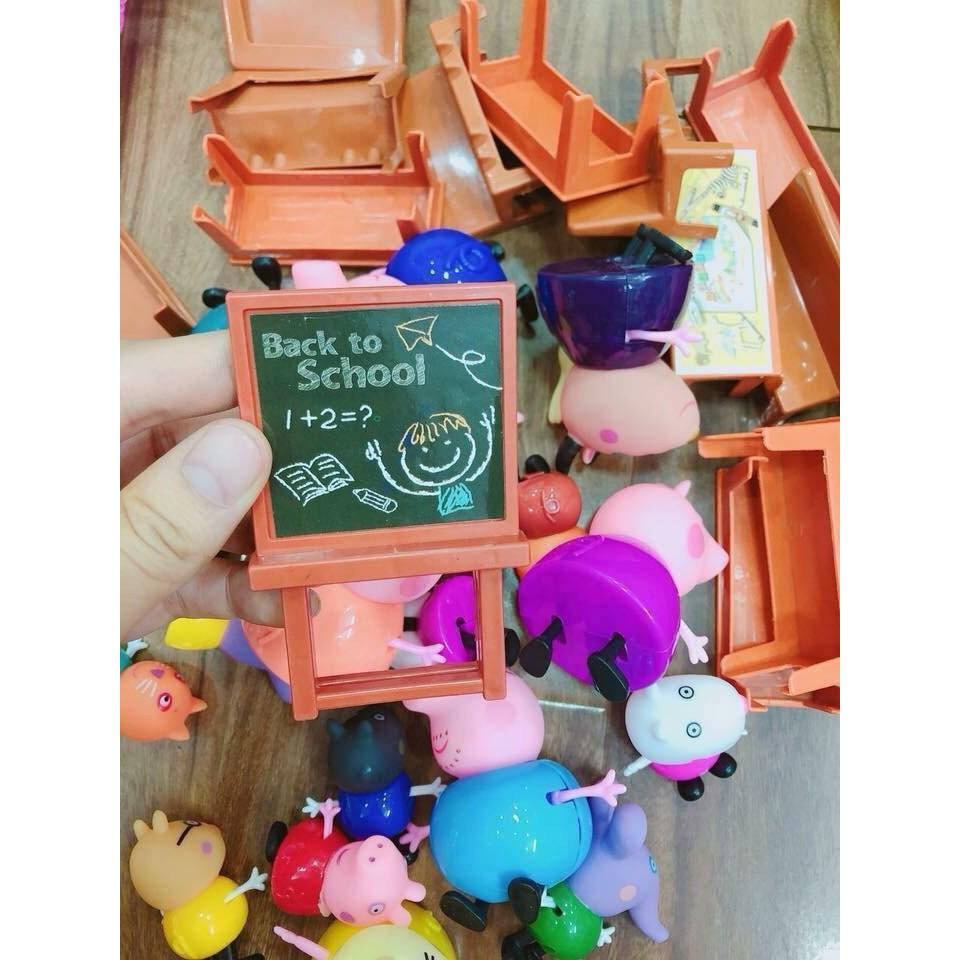 Bộ đồ chơi lớp học heo Peppa 13 nhân vật