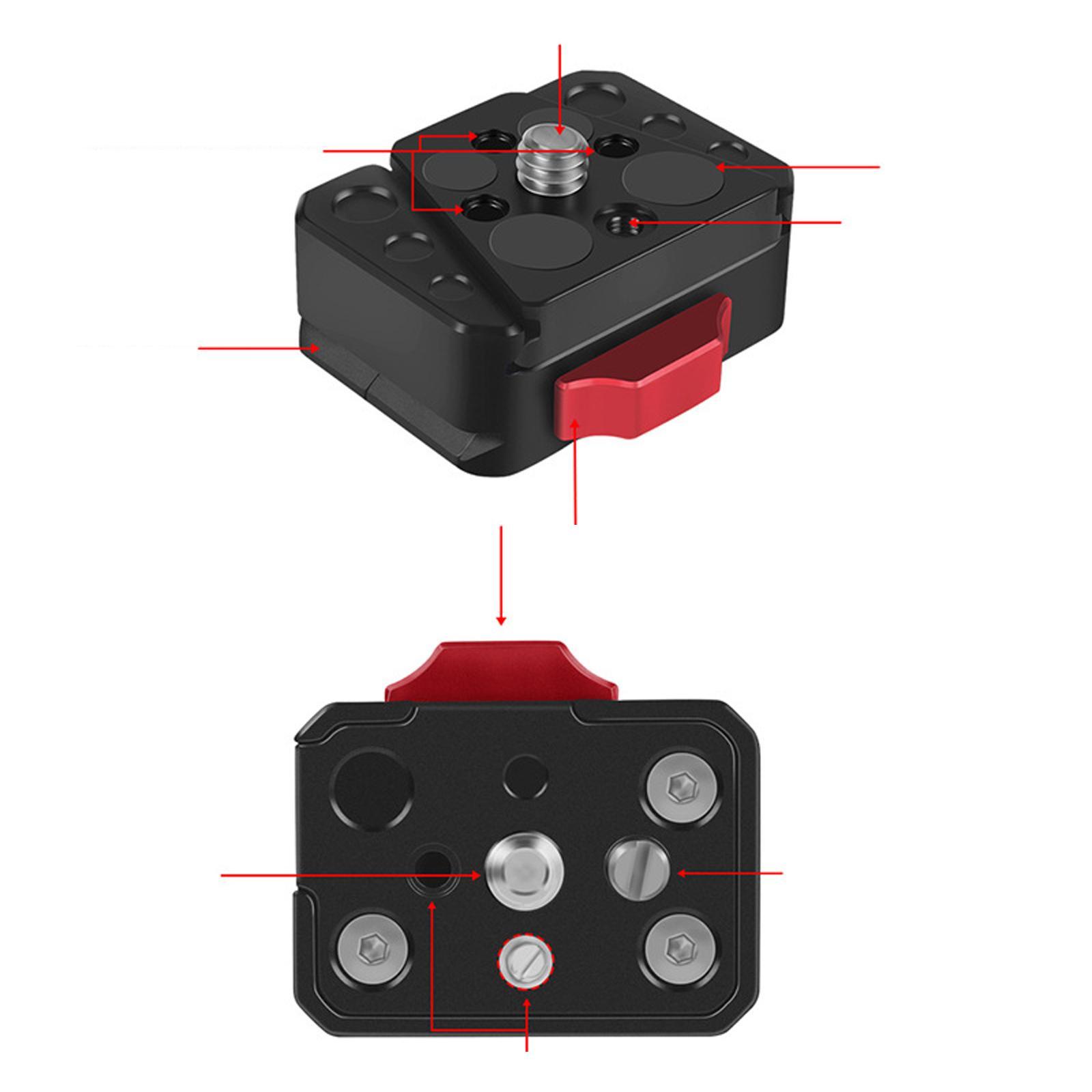 Quick Release Clamp Plate Camera Mount Adapter Clamp for DSLR Digital Camera