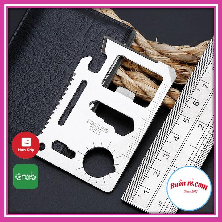 Miếng thép 11 chức năng bỏ ví, đi phượt, đa năng tiện dụng – 01324 Buôn rẻ