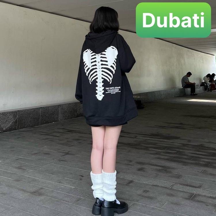 ÁO NỈ, ÁO KHOÁC HOODIE XƯƠNG NGƯỜI SIÊU NGẦU NAM NỮ PHONG CÁCH HÀN QUỐC HOT TREND MÙA HÈ MÙA THU ĐÔNG - DUBATI FASHION