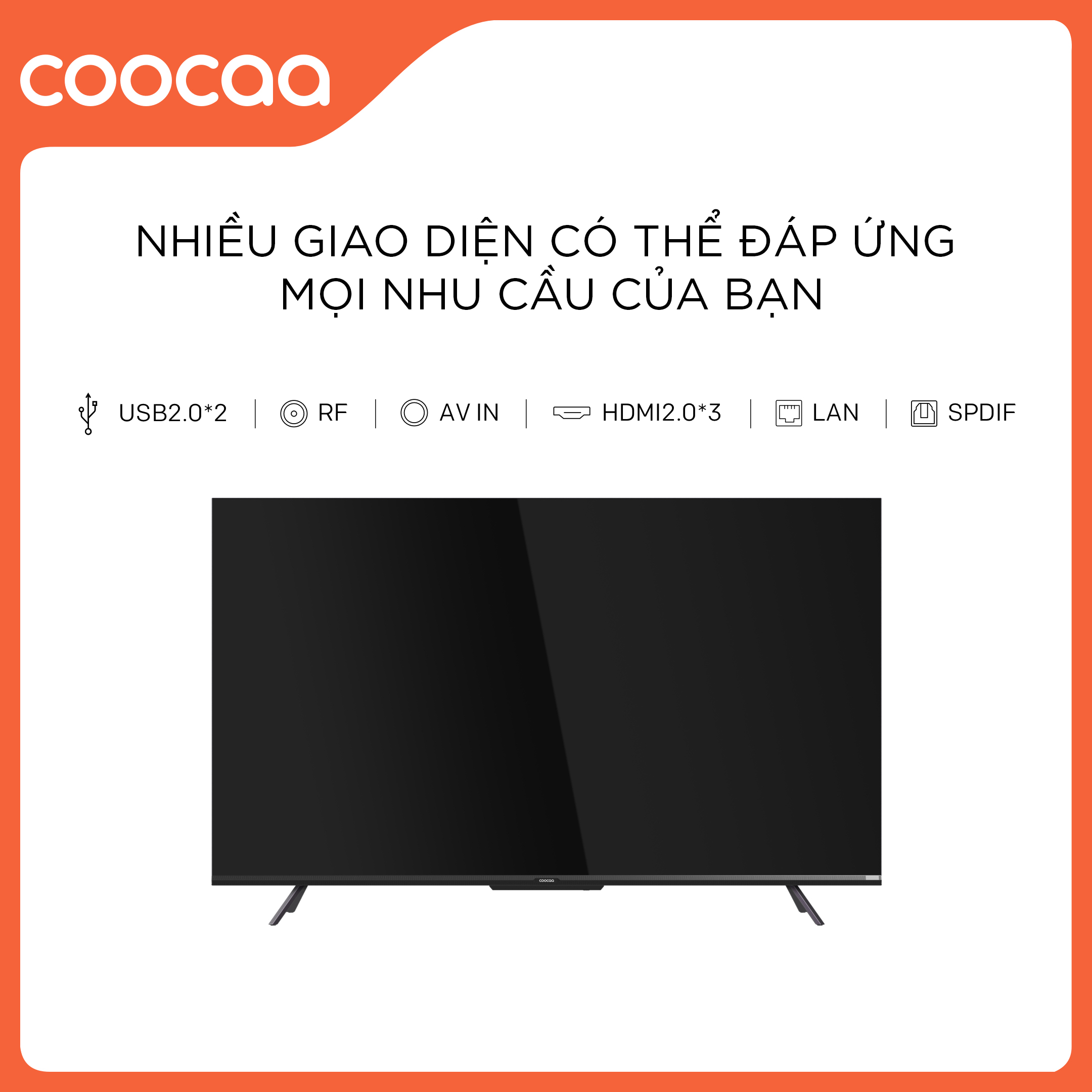 Google Tivi Coocaa 4K 65 Inch - Model 65Y72 - Hàng Chính Hãng