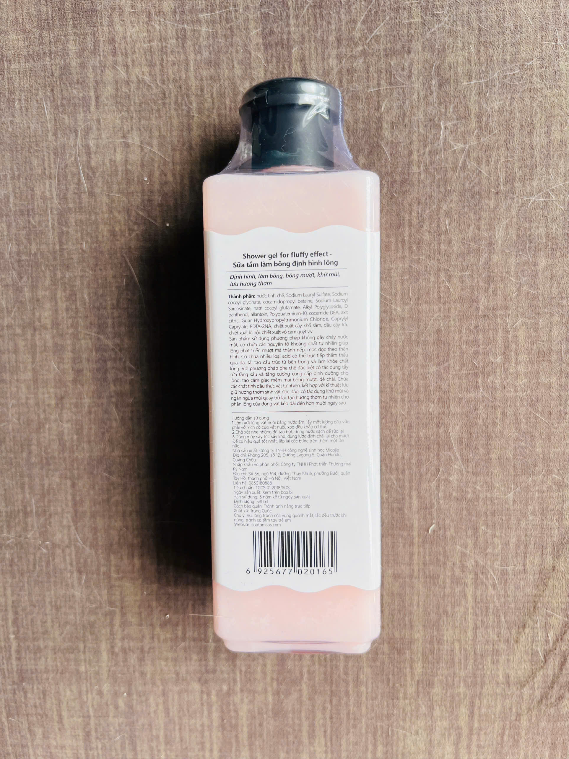 SỮA TẮM SOS LÀM BÔNG ĐỊNH HÌNH LÔNG 530ML CHO THÚ CƯNG CHÓ MÈO