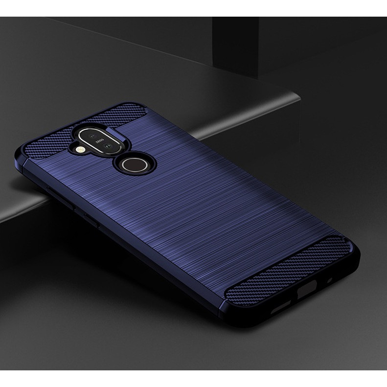 Ốp lưng chống sốc Vân Sợi Carbon cho Nokia 8.1