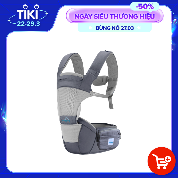 Địu Em Bé Comfybaby Trợ Lực 4 Tư Thế Tặng 2 Khẩu Trang Xuất Nhật