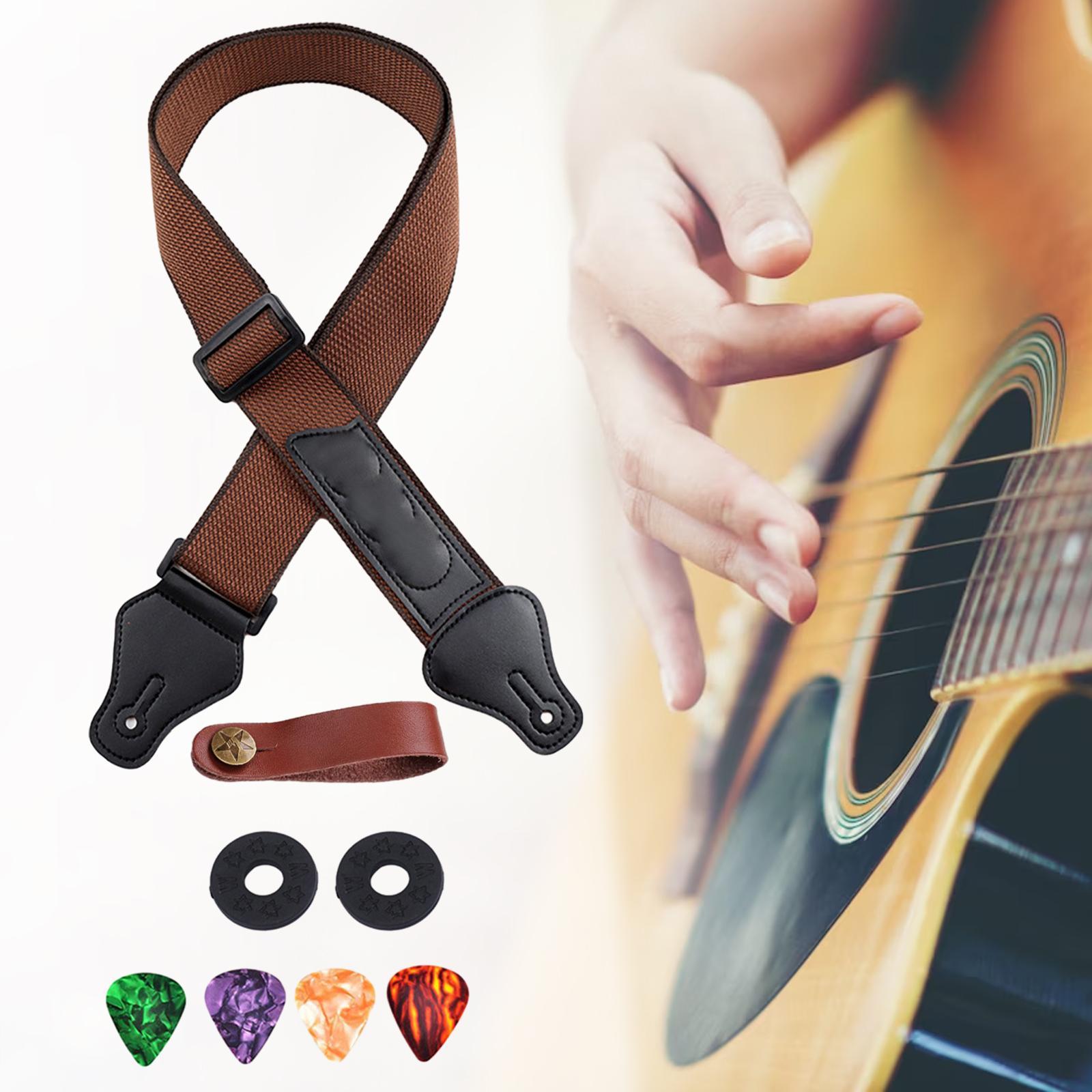 Electric Guitar Strap Guitar Strap for Acoustic Guitar Leisure Lengthened Professional for Mandolin Replacement Beginner