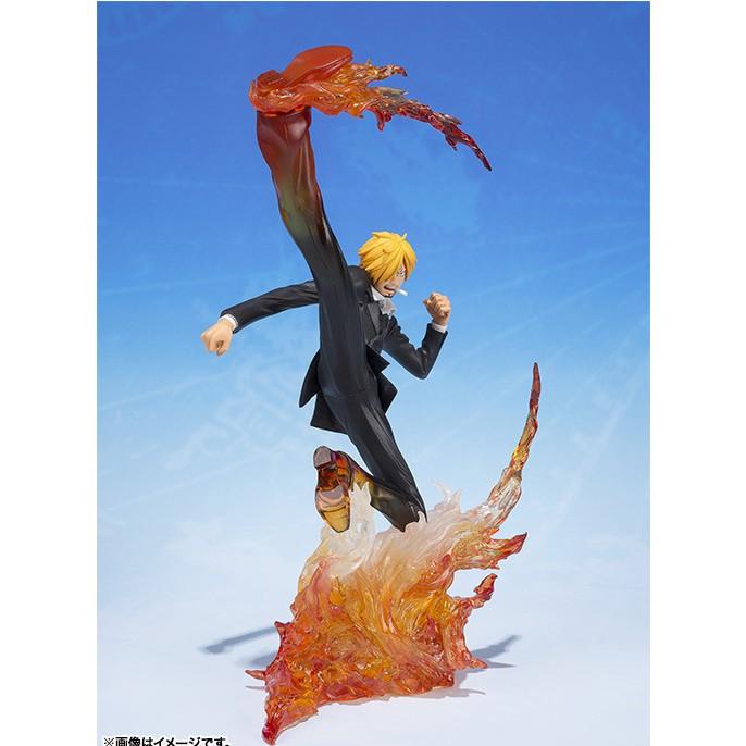 Mô hình One Piece - Sanji đá lửa chi tiết sắc nét màu đậm lửa tươi