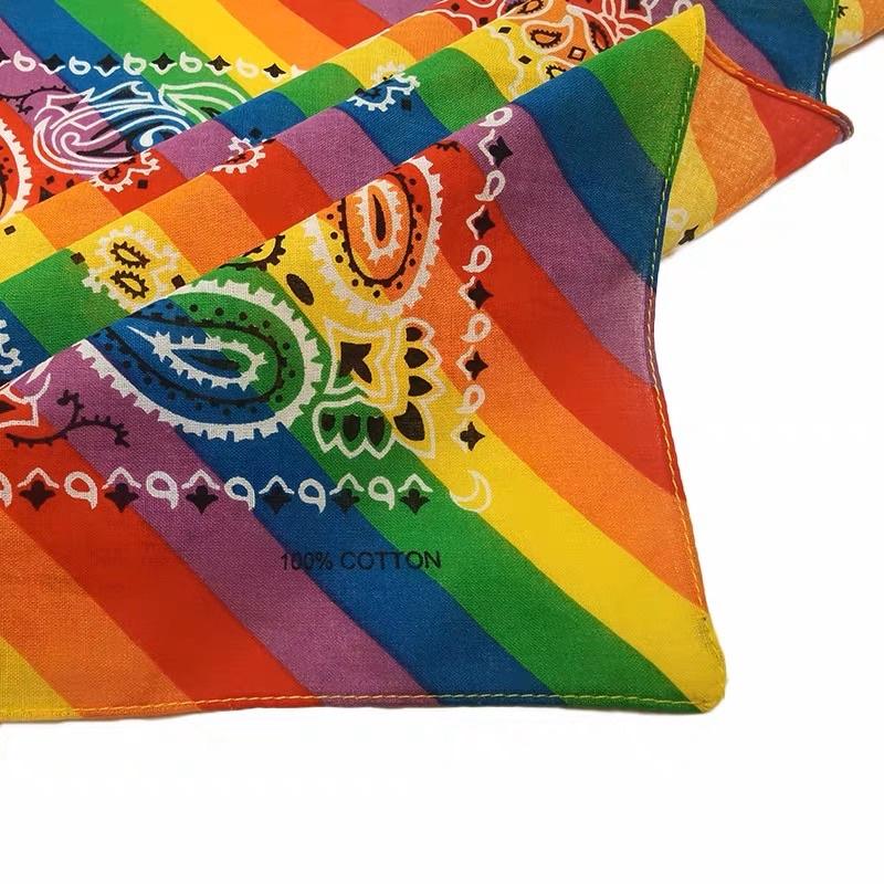 Khăn bandana cotton 7 màu size 55x55cm - Maben