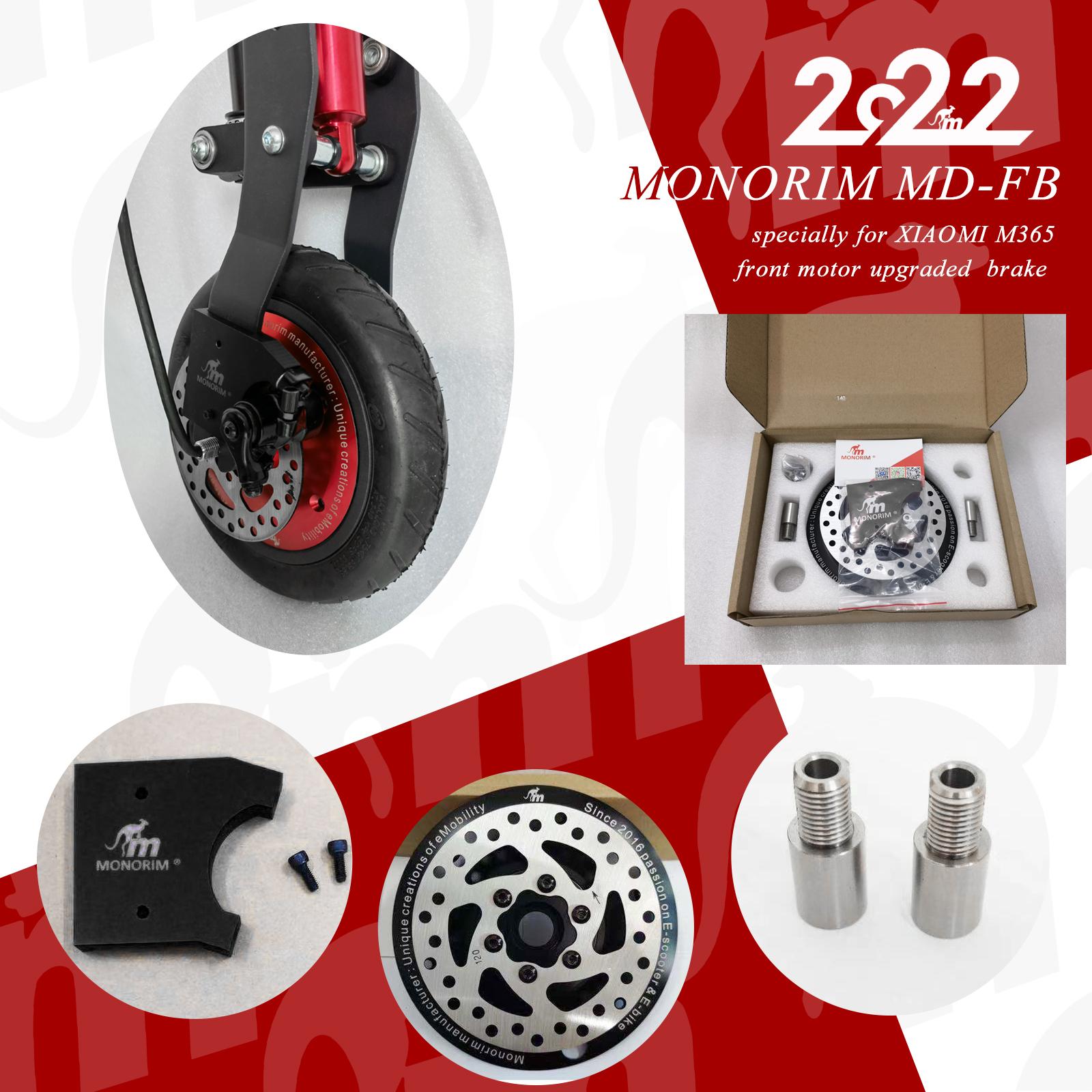 Boong xe máy phía trước Monorim cho Xiaomi M365 Động cơ điện động xe điện nâng cấp hệ thống treo được gắn MD FB cơ bản Color: Front Deck Black