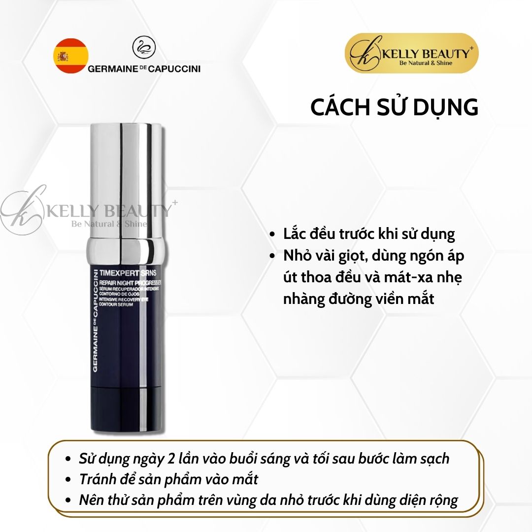 Huyết Thanh Trẻ Hóa Vùng Mắt Germaine Timexpert SRNS Repair Night Progress Eye | Kelly Beauty