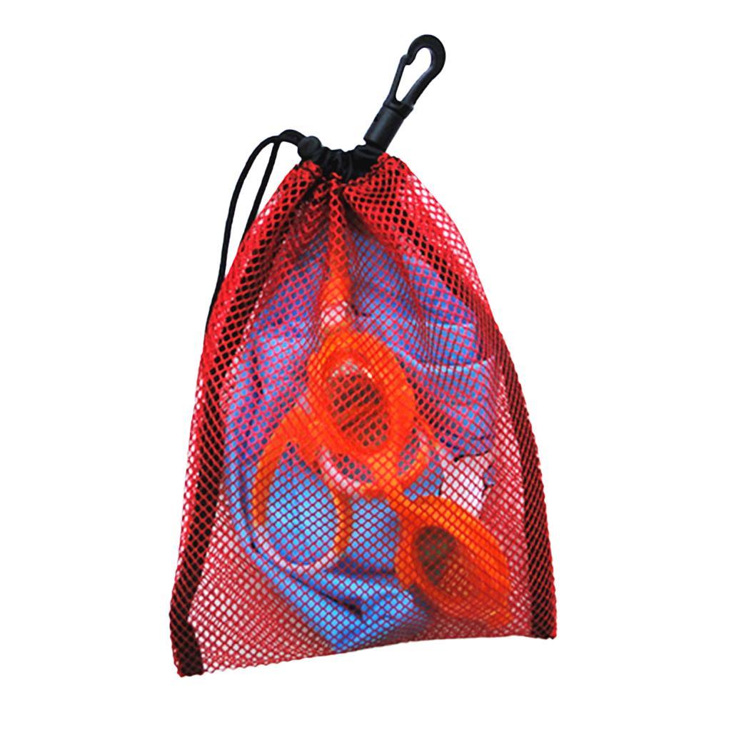 5 Pieces Dive Swimming Drawstring Mesh Bag Storage For Diving Scuba Snorkel