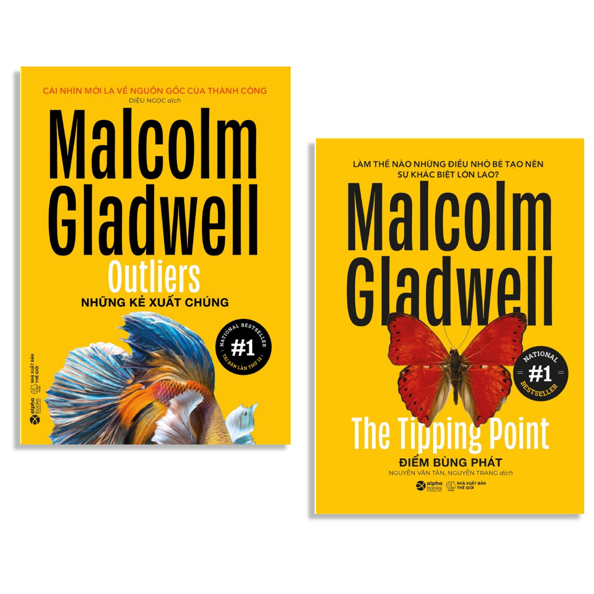 Combo Sách Của Malcolm Gladwell (Tái Bản 2020) : The Tipping Point - Điểm Bùng Phát + Outliers - Những Kẻ Xuất Chúng