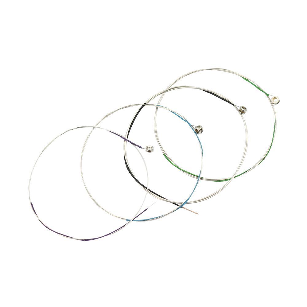 Durable 4 Pieces Cupronickel Strings Set with 1 Piece Plastic Pitch Pipe E/A/D/G for Violin Accessory