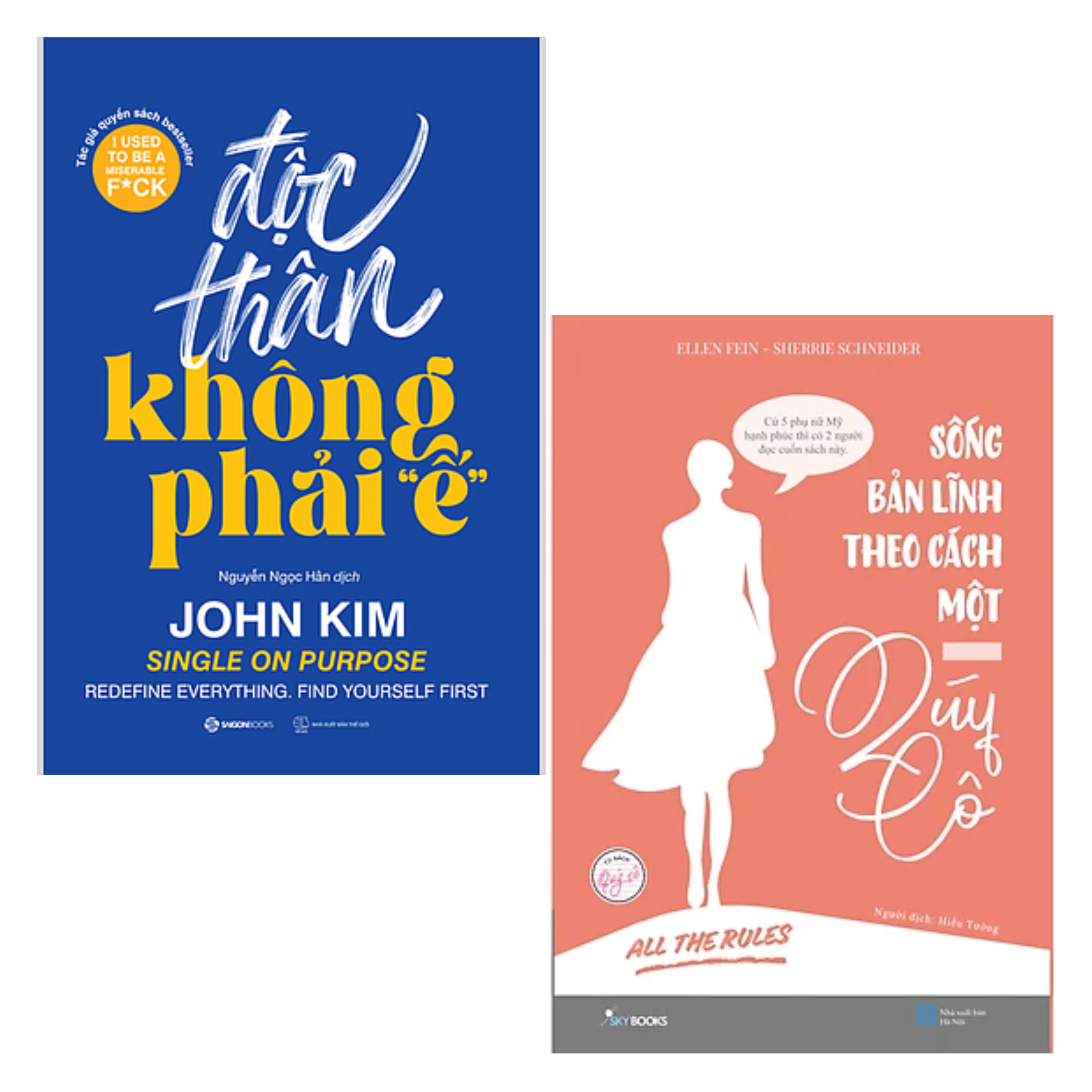 Combo 2Q Sách Tư Duy - Kĩ Năng Sống : Độc Thân Không Phải "Ế" + All The Rule - Sống Bản Lĩnh Theo Cách Một Quý Cô