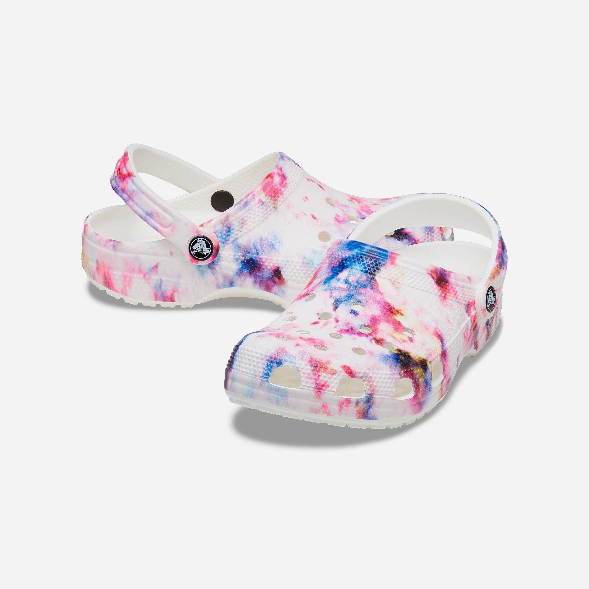 Giày nhựa unisex Crocs Classic Clog Tie Dye Graphic - 205453-6TS