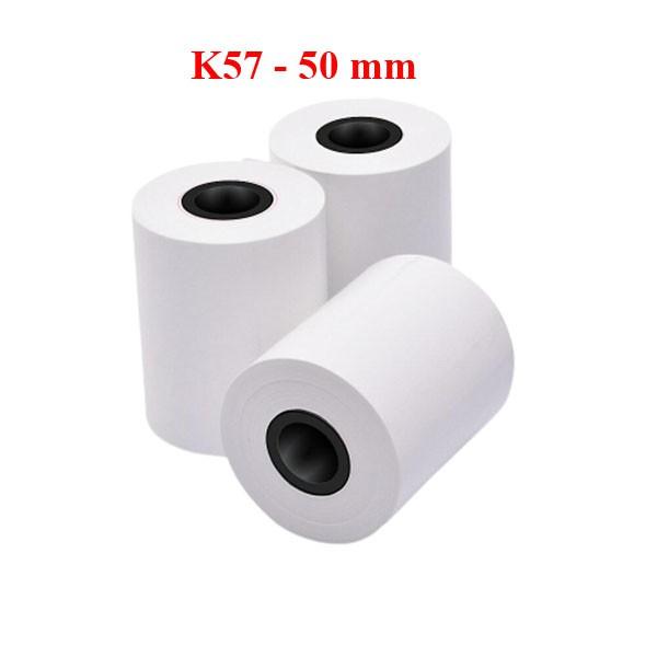 20 cuộn giấy in hóa đơn nhiệt k57 phi 50mm hansol