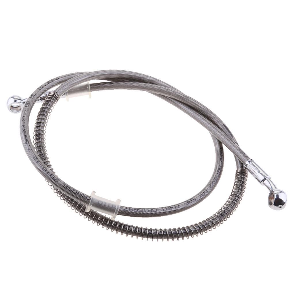 2Pieces 150cm Universal Motorcycle Motorbike Brake Braided Hose Line Pipe