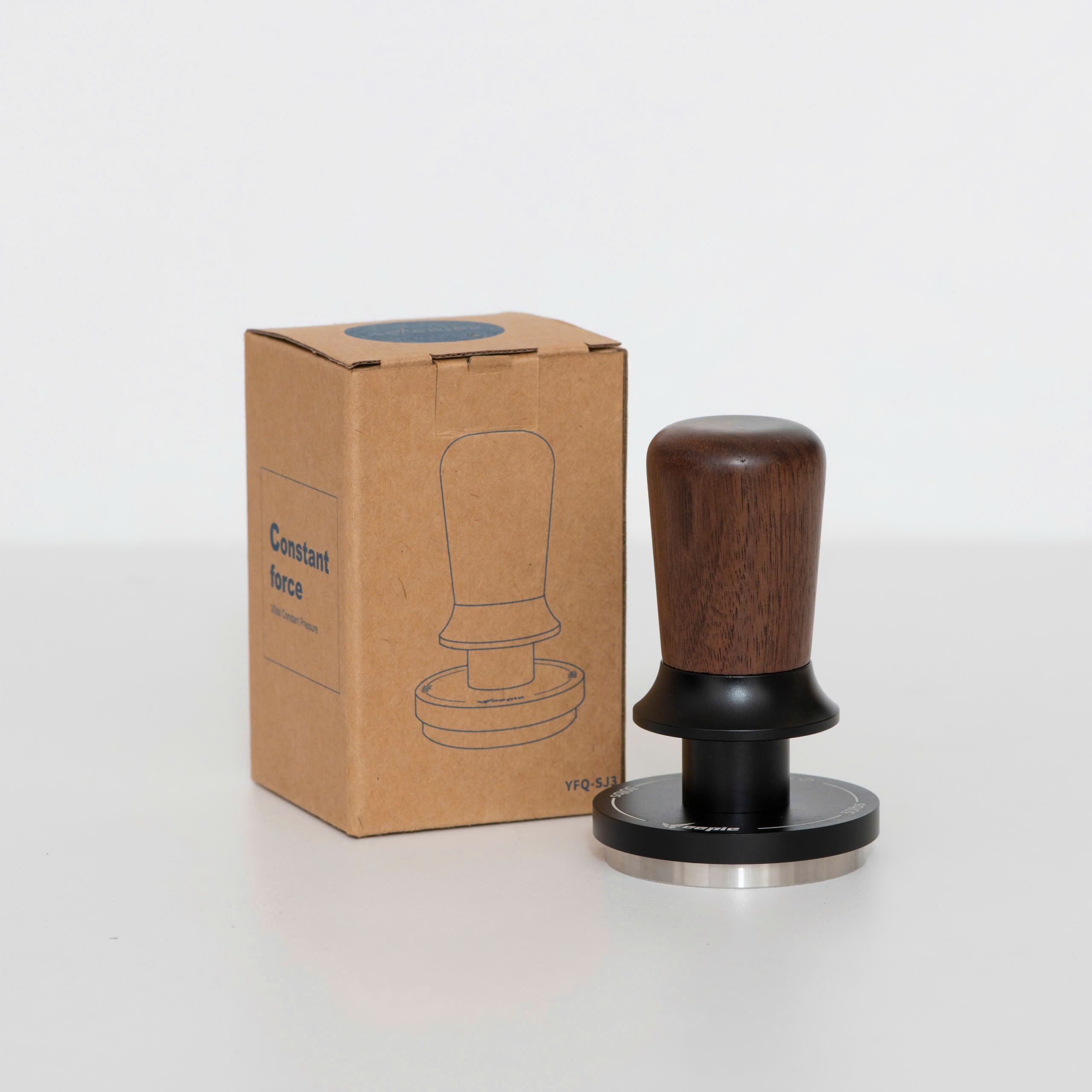 Feepie Tamper nén cà phê cố định lực cân bằng Wood charm