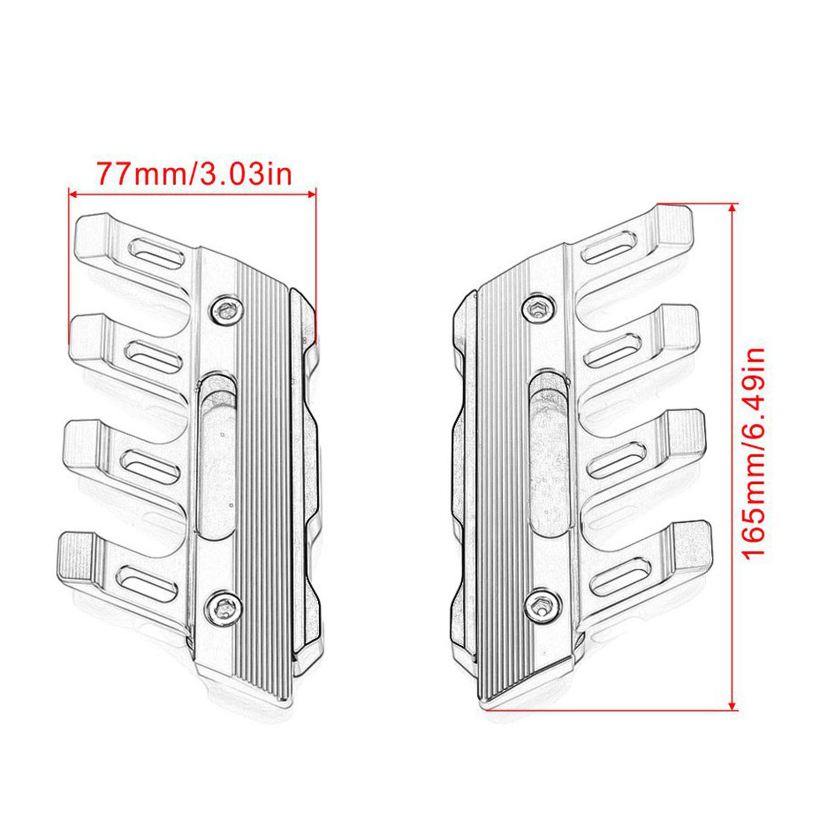 Front Fender Slider Protection Guard Cover Trim For Kawasaki Z750 Z800 Red