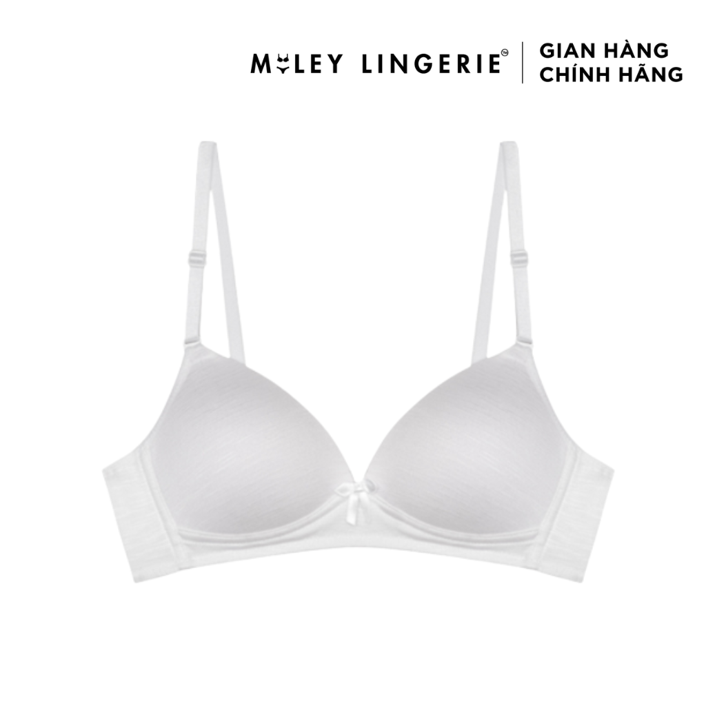 Hình ảnh Áo Ngực Nữ Cotton Không Gọng Miley Lingerie - Màu Trắng Kem BRW02115
