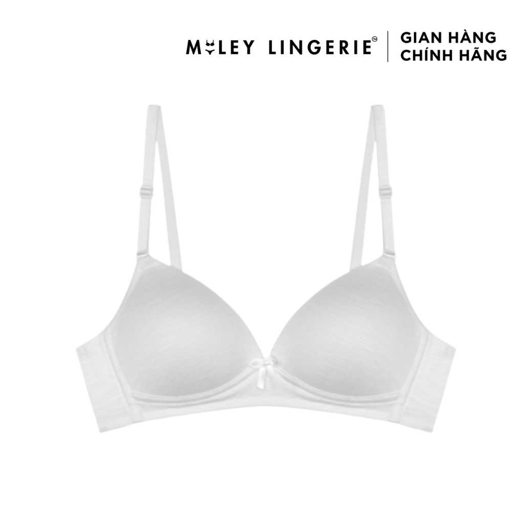 Áo Ngực Nữ Cotton Không Gọng Miley Lingerie - Màu Trắng Kem BRW02115