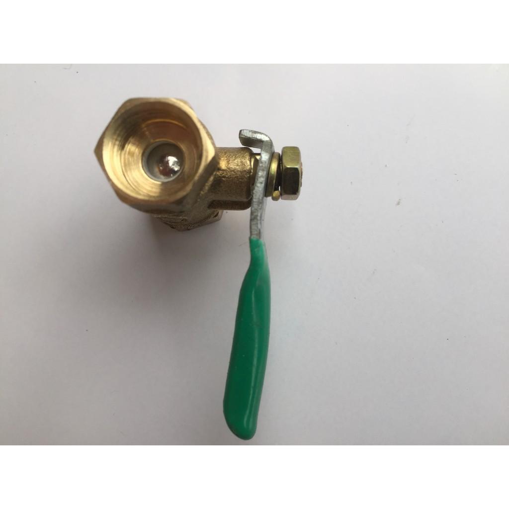 Van đồng khóa nước ren 13mm hai đầu ren trong