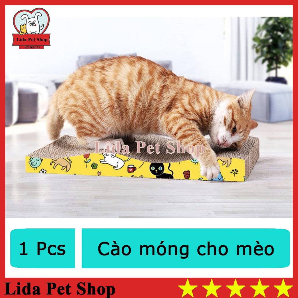 Bàn cào móng cho mèo kèm 1 túi cat nip - trụ cào mài móng cho mèo