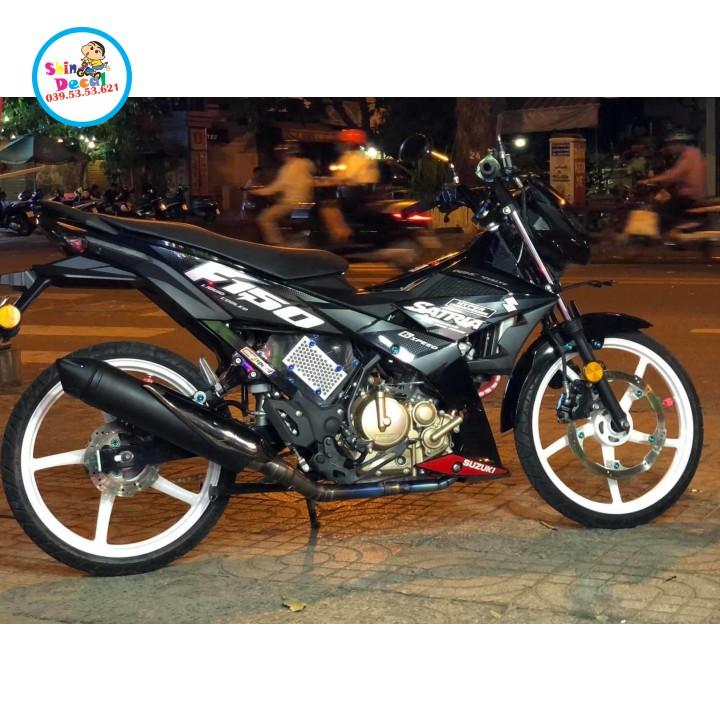 Tem rời satria fi xám đen