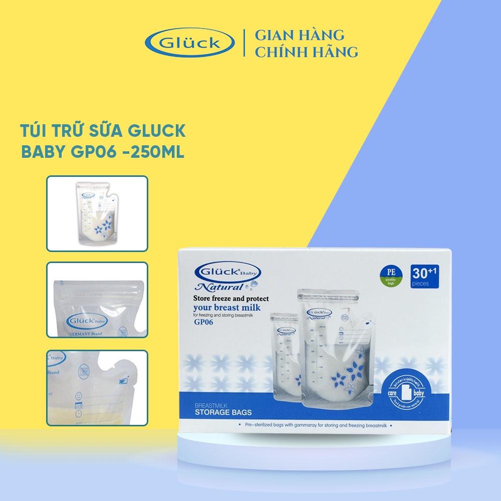 Túi trữ sữa Gluck Baby GP06, túi đựng sữa mẹ dung tích 250ml hộp 30 túi