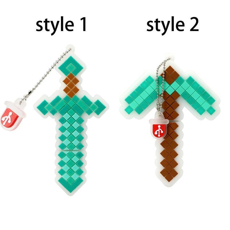 USB dung lượng 256Gb 128Gb 8Gb 16Gb 32Gb 64Gb hình cây kiếm hoạt hình