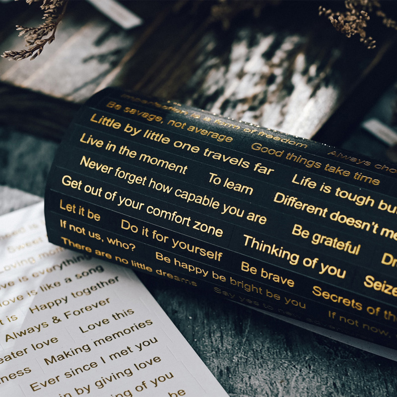 S97 - Tờ sticker giấy chữ câu quotes tiếng Anh JudyCraft trang trí sổ bullet journal, junk journal