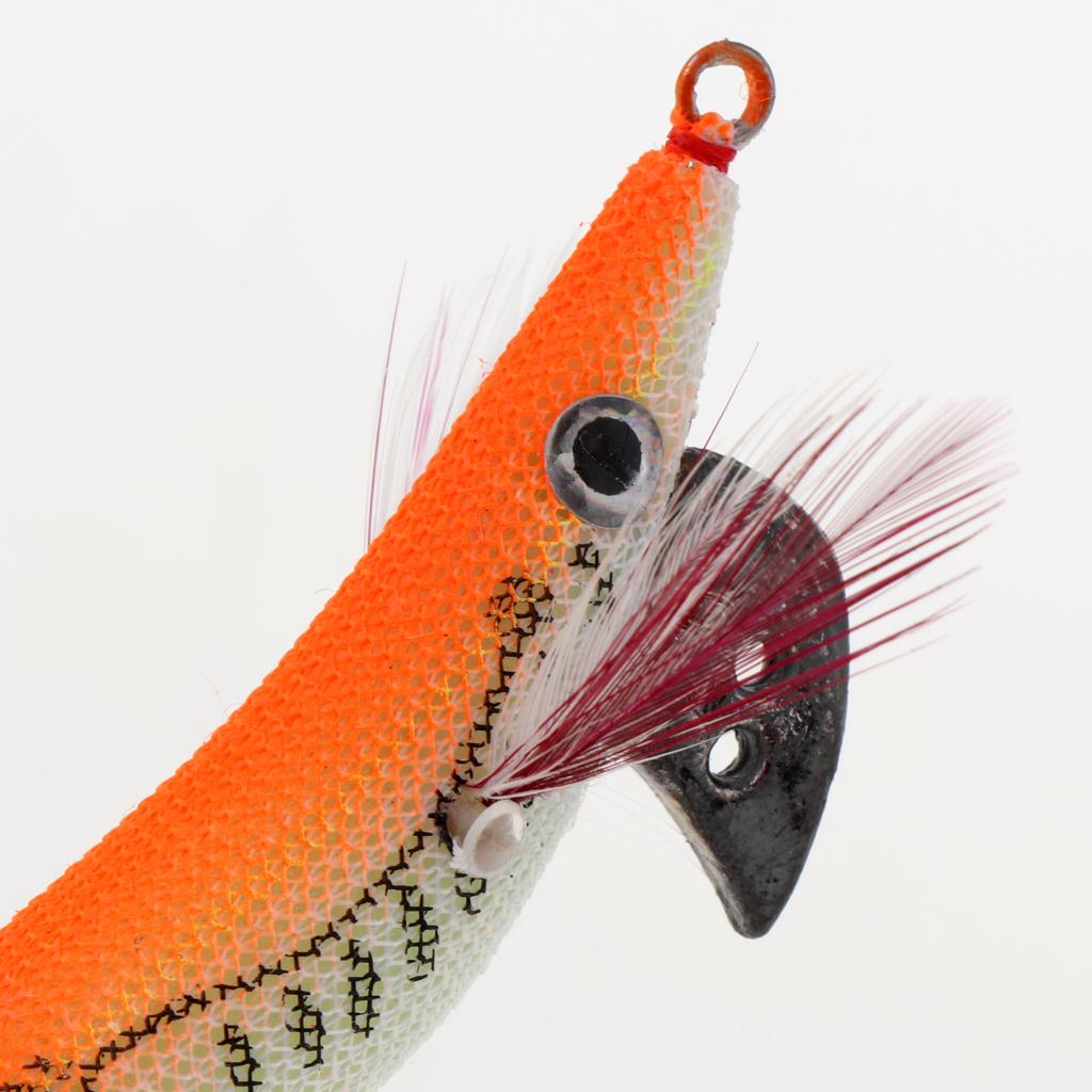Squid Jigs Fishing Lures Artificial Hard Jig Baits Wood Shrimp Octopus Lure