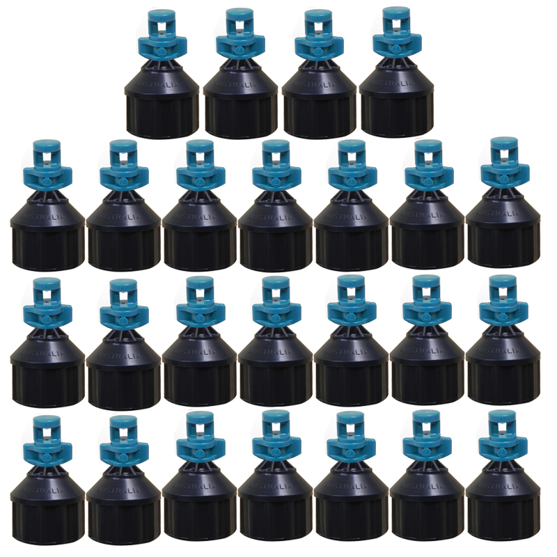Bộ 25 cái béc tưới cây Fan 360 độ Blue FNPT