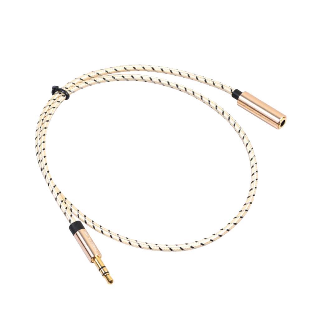 3.5mm Male to Female Jack Stereo Audio Extender Cord for Amplifier
