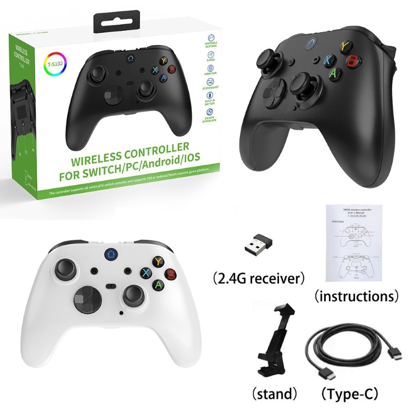 Gamepad tay game Không dây Bluetooth TS102 đa kết nối cho máy tính, laptop, smartphone, máy tính bảng hàng nhập khẩu