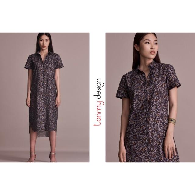 Đầm cotton hữu cơ ORCHID - tutti frutti marine