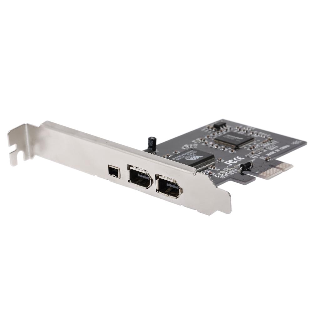 Thẻ mở rộng 3 cổng PCI-E 1394a 1394b, điều khiển PCI-Express (2 * 6 Pin + 1 * 4 Pin) cho máy tính để bàn