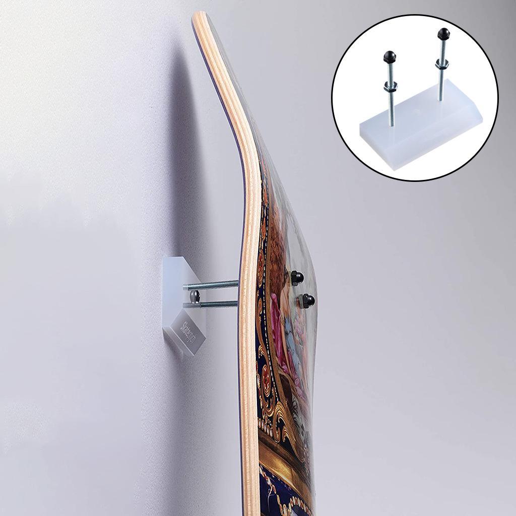 2pcs Skateboard Wall Mount Hanger Skis Snowboard Display Storage Holder