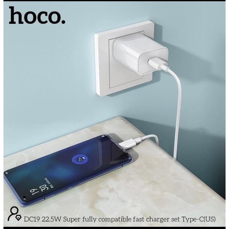 Bộ Sạc Hoco DC19 Micro/Type-C (22,5W - 5A)- Hàng Chính Hãng