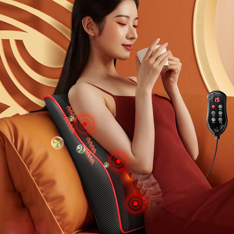 Máy Massage Bụng tan Mỡ, Đai Massage Đánh Tan Mỡ Bụng Cao Cấp Có Đèn Hồng Ngoại Tích Hợp Đá Nóng Hymalaya Giúp tan Mỡ