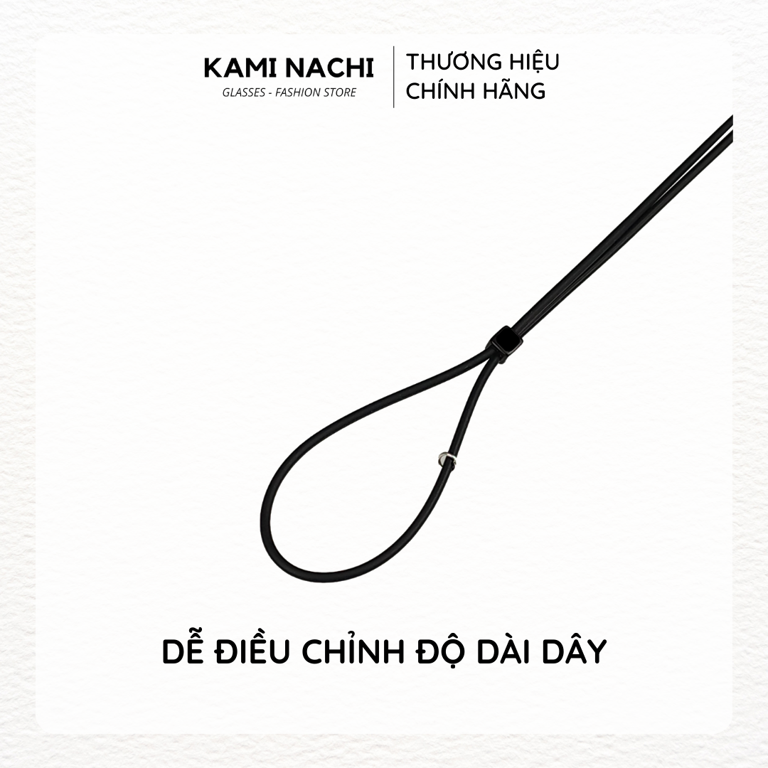 Dây đeo chống trượt cho mắt kính KAMI NACHI phiên bản nâng cấp lỗ tròn 4mm chất liệu silicon