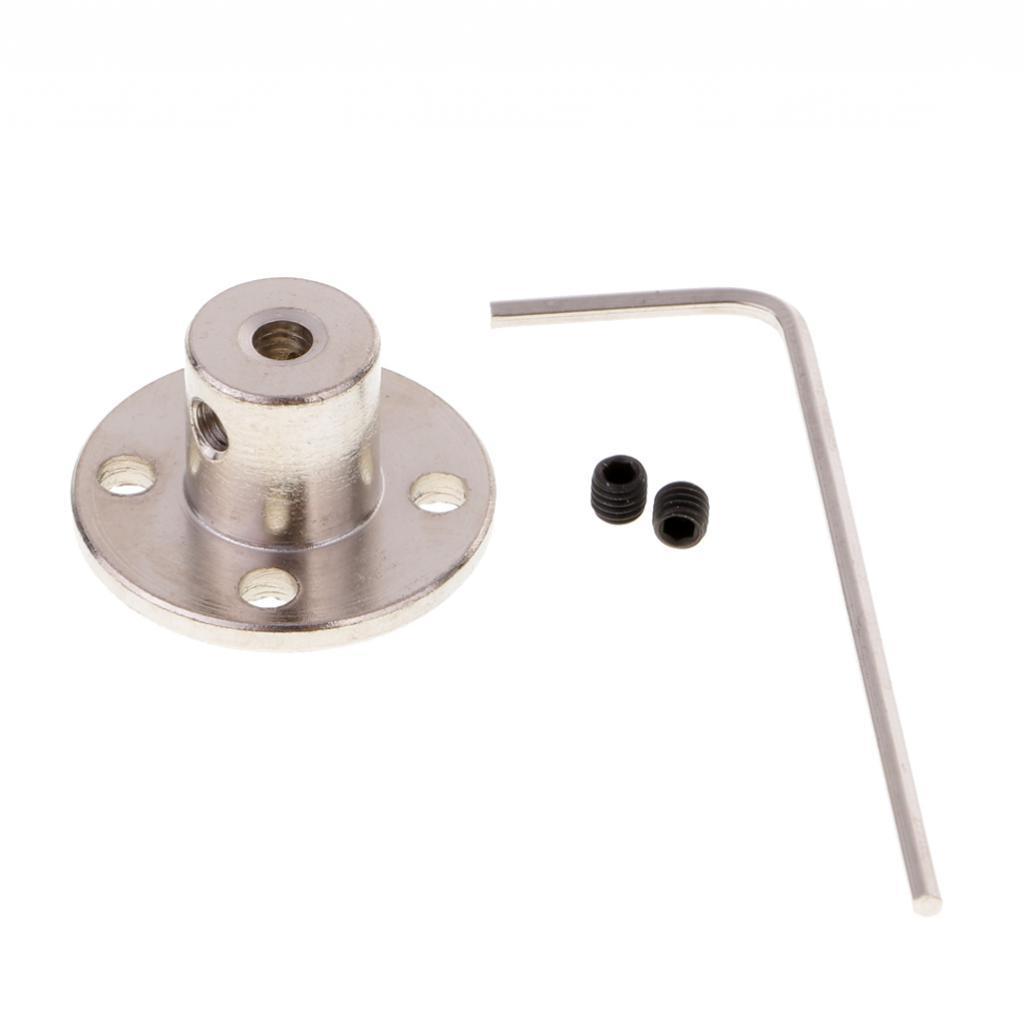 4mm+8mm Rigid Flanged Coupling Motor Guide Shaft Coupler Motors Connectors for DIY Parts