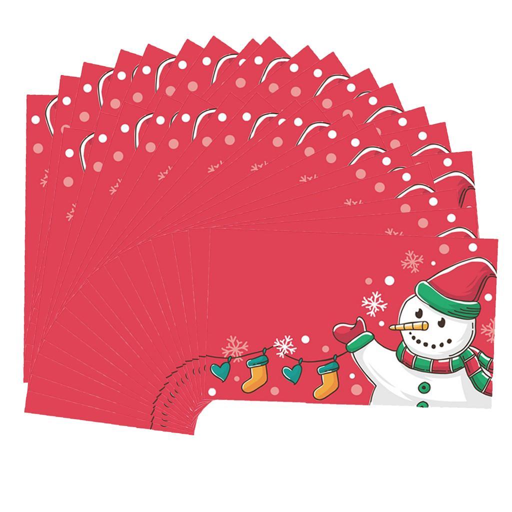 50 Pieces Snowman Cards With Beautiful Appearance, Exquisite Craftsmanship