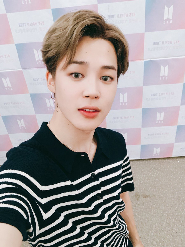 Khuyên tai idol JIMIN BTS khoen tròn mix lông vũ style Unisex