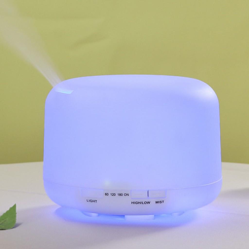 Máy xông tinh dầu - Máy phun sương khuếch tán tinh dầu TRỤ TRÒN cho phòng ngủ dung tích 850ml