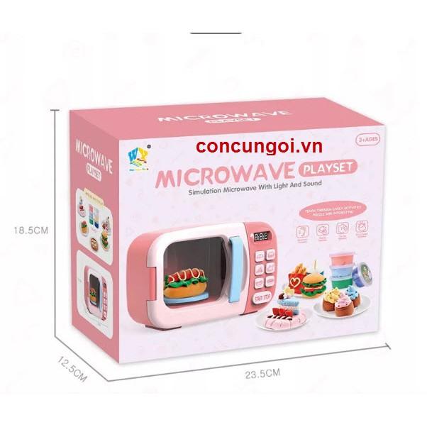 Đồ Chơi Hộp bếp lò nướng pin Microware 12 hủ đất sét , WY374-2 - SP351398