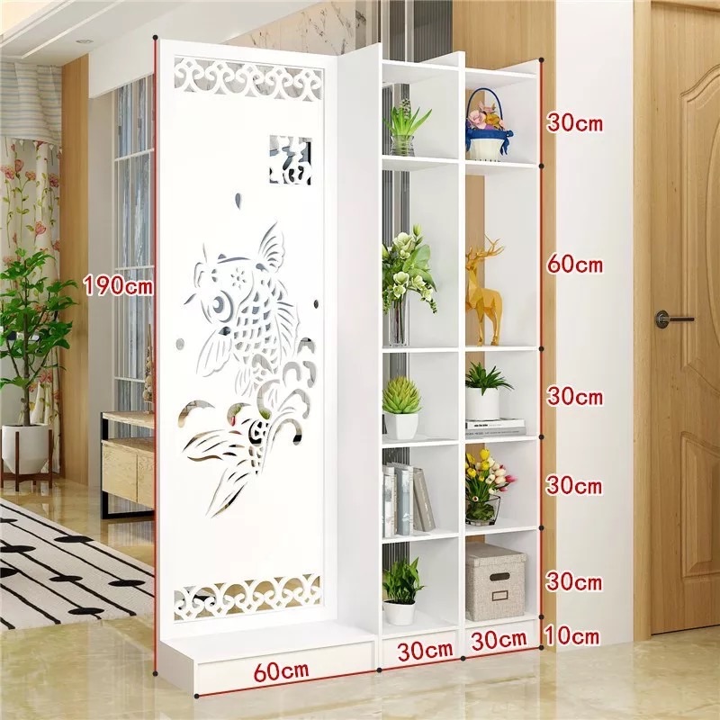 VÁCH NGĂN CÁ CHÉP PHONG THUỶ LIỀN 1 KỆ (C1m9 x R 90cm)