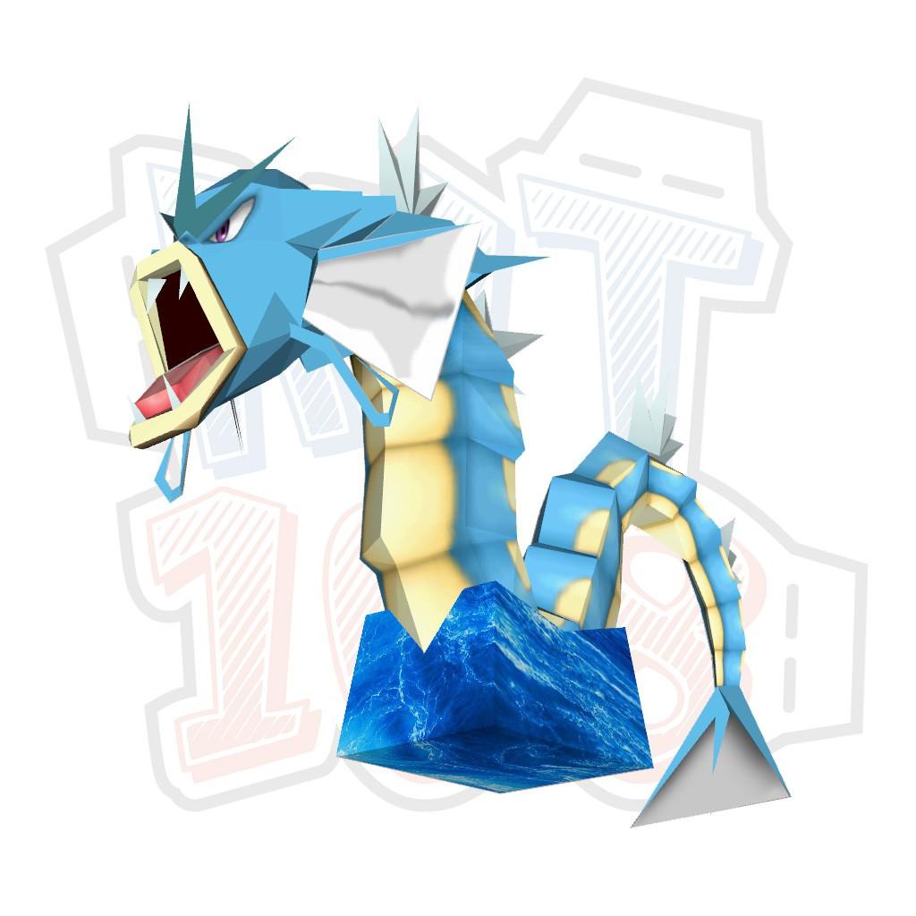 Mô hình giấy Anime Game Pokemon Gyarados